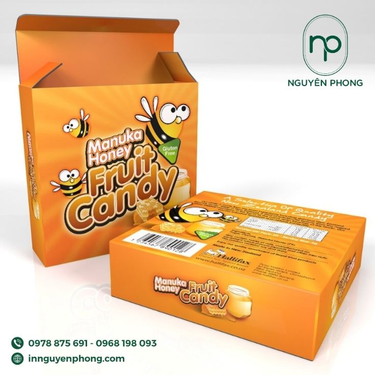 Mẫu hộp giấy đựng mứt mật ong